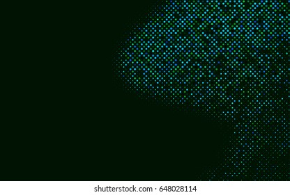 Light Blue, Green vector red pattern of geometric circles, shapes. Colorful mosaic banner. Geometric background with colored disks.