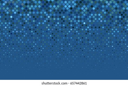Light Blue, Green vector red pattern of geometric circles, shapes. Colorful mosaic banner. Geometric background with colored disks.