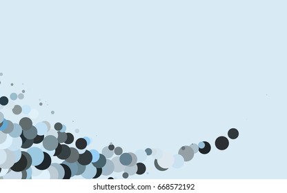 Light Blue, Green vector red pattern of geometric circles, shapes. Colorful mosaic banner. Geometric background with colored disks.