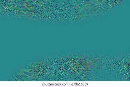 Light Blue, Green vector red pattern of geometric circles, shapes. Colorful mosaic banner. Geometric background with colored disks.