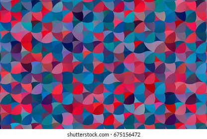 Light Blue, Green vector red pattern of geometric circles, shapes. Colorful mosaic banner. Geometric background with colored disks.