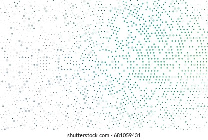 Light Blue, Green vector red pattern of geometric circles, shapes. Colorful mosaic banner. Geometric background with colored disks.