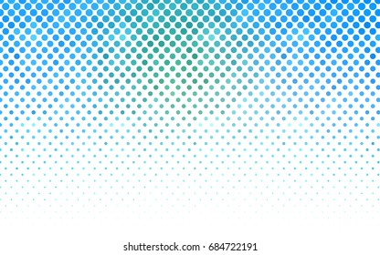 Light Blue, Green vector red pattern of geometric circles, shapes. Colorful mosaic banner. Geometric background with colored disks.
