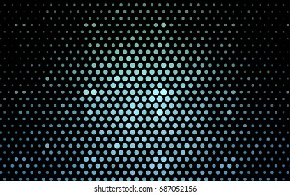Light Blue, Green vector red pattern of geometric circles, shapes. Colorful mosaic banner. Geometric background with colored disks.