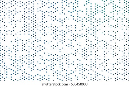 Light Blue, Green vector red pattern of geometric circles, shapes. Colorful mosaic banner. Geometric background with colored disks.