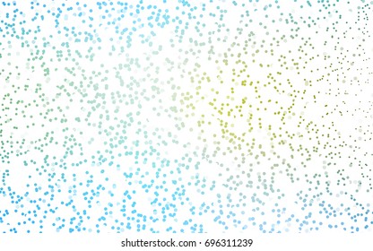 Light Blue, Green vector red pattern of geometric circles, shapes. Colorful mosaic banner. Geometric background with colored disks.