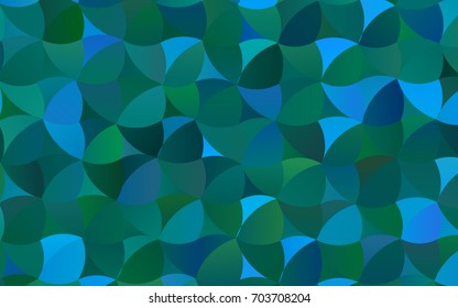Light Blue, Green vector red banner with set of circles, dots. Donuts Background. Creative Design Template. Technological halftone illustration.