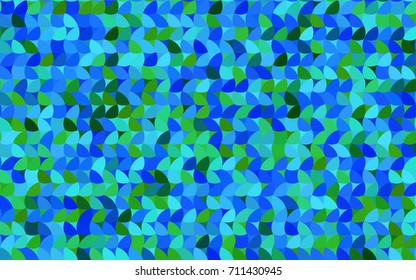Light Blue, Green vector red banner with set of circles, dots. Donuts Background. Creative Design Template. Technological halftone illustration.
