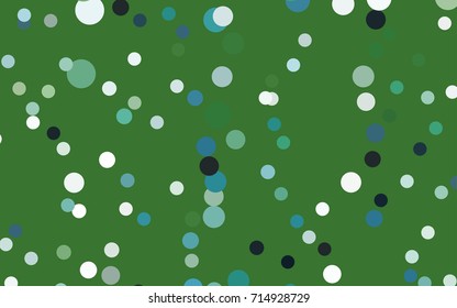 Light Blue, Green vector red pattern of geometric circles, shapes. Colorful mosaic banner. Geometric background with colored disks.