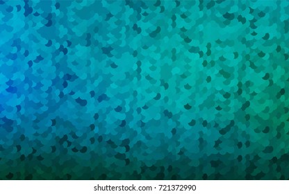 Light Blue, Green vector red banner with set of circles, dots. Donuts Background. Creative Design Template. Technological halftone illustration.
