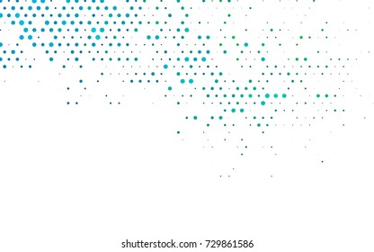 Light Blue, Green vector red pattern of geometric circles, shapes. Colorful mosaic banner. Geometric background with colored disks.
