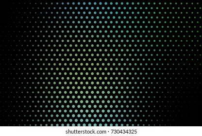 Light Blue, Green vector red pattern of geometric circles, shapes. Colorful mosaic banner. Geometric background with colored disks.