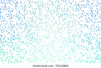 Light Blue, Green vector red pattern of geometric circles, shapes. Colorful mosaic banner. Geometric background with colored disks.