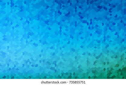 Light Blue, Green vector red pattern of geometric circles, shapes. Colorful mosaic banner. Geometric background with colored disks.
