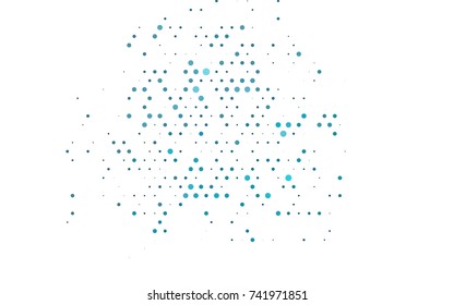 Light Blue, Green vector red pattern of geometric circles, shapes. Colorful mosaic banner. Geometric background with colored disks.