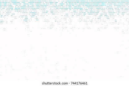 Light Blue, Green vector red banner with set of circles, dots. Donuts Background. Creative Design Template. Technological halftone illustration.