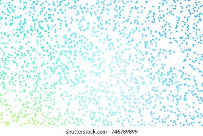 Light Blue, Green vector red pattern of geometric circles, shapes. Colorful mosaic banner. Geometric background with colored disks.