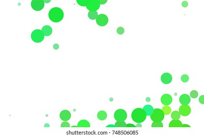 Light Blue, Green vector red pattern of geometric circles, shapes. Colorful mosaic banner. Geometric background with colored disks.