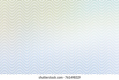 Light Blue, Green vector red banner with set of circles, dots. Donuts Background. Creative Design Template. Technological halftone illustration.
