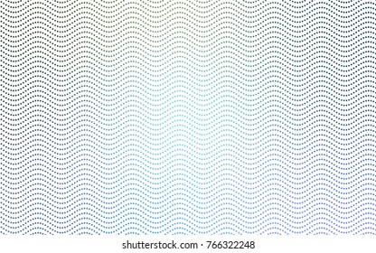 Light Blue, Green vector red banner with set of circles, dots. Donuts Background. Creative Design Template. Technological halftone illustration.