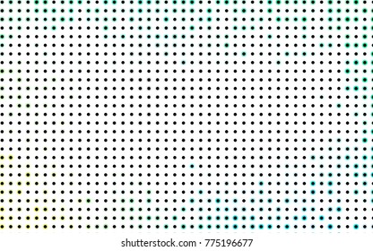 Light Blue, Green vector red banner with set of circles, dots. Donuts Background. Creative Design Template. Technological halftone illustration.