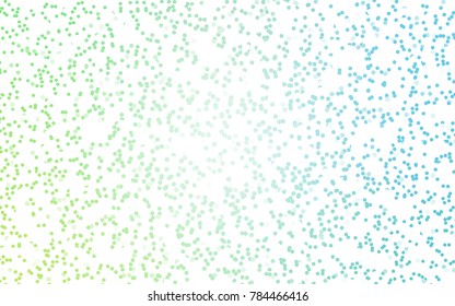 Light Blue, Green vector red pattern of geometric circles, shapes. Colorful mosaic banner. Geometric background with colored disks.