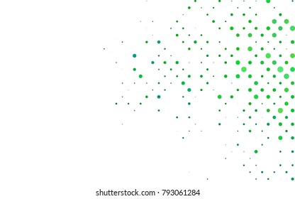 Light Blue, Green vector red pattern of geometric circles, shapes. Colorful mosaic banner. Geometric background with colored disks.