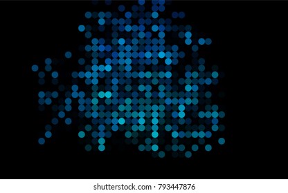Light Blue, Green vector red pattern of geometric circles, shapes. Colorful mosaic banner. Geometric background with colored disks.