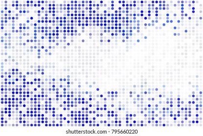 Light Blue, Green vector red pattern of geometric circles, shapes. Colorful mosaic banner. Geometric background with colored disks.