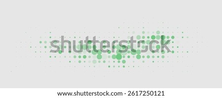 Light Blue, Green vector red banner with set of circles, dots. Donuts Background. Creative Design Template. Technological halftone vector illustration.