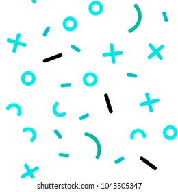 Light Blue, Green vector seamless template with geometric lines. Seamless gradient abstract lines on white background. Design for textile, fabric, wallpapers.