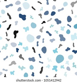 Light Blue, Green vector seamless background with bent ribbons. Colorful abstract illustration with gradient lines. The template for cell phone backgrounds.