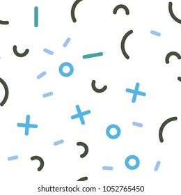 Light Blue, Green vector seamless pattern with abstract lines. Seamless gradient abstract lines on white background. Pattern for trendy fabric, wallpapers.
