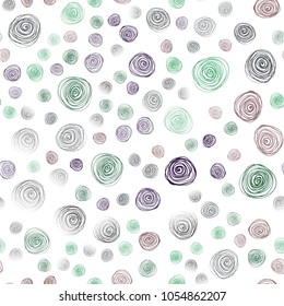 Light Blue, Green vector seamless abstract doodle template. Glitter abstract illustration with doodles and flowers. Elegant pattern for a brand book.