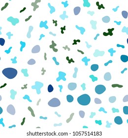 Light Blue, Green vector seamless pattern with bent ribbons. Modern gradient abstract illustration with bandy lines. Pattern for your business design.