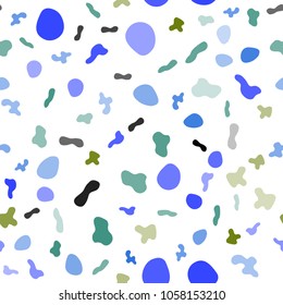 Light Blue, Green vector seamless background with lamp shapes. Creative geometric illustration in marble style with gradient. The template for cell phone backgrounds.