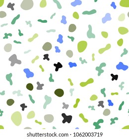 Light Blue, Green vector seamless template with bent ribbons. Colorful abstract illustration with gradient lines. The elegant pattern for brand book.