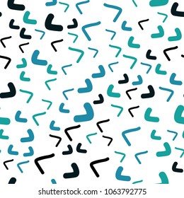 Light Blue, Green vector seamless  pattern with lines, ovals. A vague circumflex abstract illustration with gradient. New composition for your brand book.