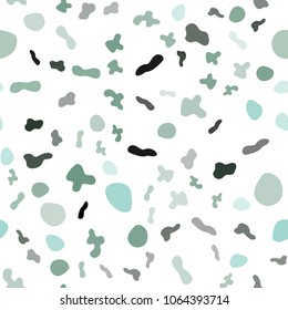 Light Blue, Green vector seamless template with lines, ovals. Colorful abstract illustration with gradient lines. The best blurred design for your business.