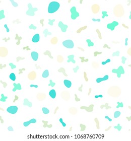 Light Blue, Green vector seamless template with lines, ovals. Shining illustration, which consist of blurred lines, circles. The template for cell phone backgrounds.