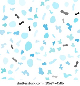 Light Blue, Green vector seamless pattern with lines, ovals. Brand-new colored illustration in marble style with gradient. The template for cell phone backgrounds.