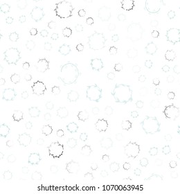 Light Blue, Green vector seamless  cover with spots. Abstract illustration with colored bubbles in nature style. Pattern can be used as texture of wallpapers.