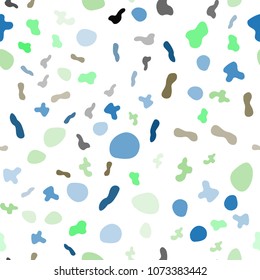Light Blue, Green vector seamless template with abstract circles. Colorful abstract illustration with gradient lines. The template for cell phone backgrounds.