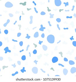 Light Blue, Green vector seamless template with liquid shapes. Glitter abstract illustration with wry lines. The best blurred design for your business.