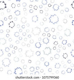 Light Blue, Green vector seamless  pattern with spheres. Blurred bubbles on abstract background with colorful gradient. New design for ad, poster, banner of your website.