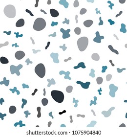 Light Blue, Green vector seamless pattern with lamp shapes. Brand-new colored illustration in marble style with gradient. New composition for your brand book.