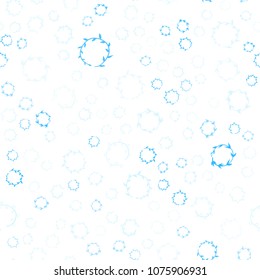 Light Blue, Green vector seamless  pattern with spheres. Modern abstract illustration with colorful water drops. Pattern can be used as texture of wallpapers.