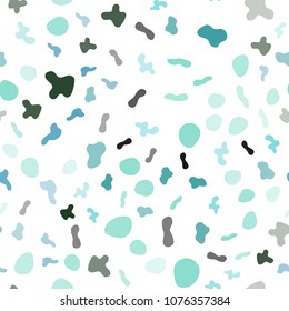 Light Blue, Green vector seamless pattern with bent lines. Shining illustration, which consist of blurred lines, circles. The best blurred design for your business.