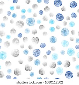 Light Blue, Green vector seamless doodle blurred texture. Brand-new colored illustration in blurry style with flowers. Brand-new style for your business design.