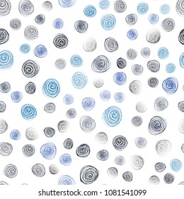 Light Blue, Green vector seamless natural elegant artwork. Brand-new colored illustration in blurry style with flowers. Brand-new design for your business.